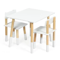 Costway Kids Wooden Table & 2 Chairs Set Children Activity Table Set 19 Costway Kids Wooden Table & 2 Chairs Set Children Activity Table Set -Roommates Store GUEST 9437d257 9b38 43d0 8e0f e3d27cf05503