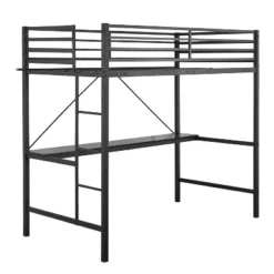 Flash Furniture Jake Metal Loft Bed Frame With Desk, Protective Guard Rails And Ladder For Kids, Teens And Adults 27 Flash Furniture Jake Metal Loft Bed Frame With Desk, Protective Guard Rails And Ladder For Kids, Teens And Adults -Roommates Store GUEST 965c09ea 1746 4187 911d 293a14330a48