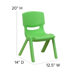 Emma And Oliver 10 Pack Plastic Stackable School Chair With 10.5" Seat Height -Roommates Store GUEST 96a80c11 f52d 4b66 ab89 c76e693f3a85