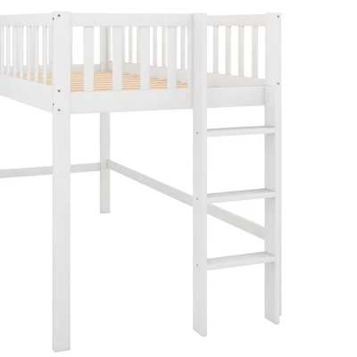 Twin Size Loft Bed With Ladder And Slide-ModernLuxe 6 Twin Size Loft Bed With Ladder And Slide-ModernLuxe - Image 4