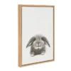 24" X 18" Rabbit Framed Canvas Art - Uniek -Roommates Store GUEST 96d3b00f b0d9 48df add5 da10067c32f2