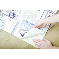 Disney Pixar Cars Schematic Peel And Stick Wallpaper Blue - RoomMates -Roommates Store GUEST 9756311c a9d2 4a4f a14a d448a99ae2d0