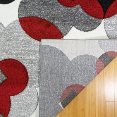 Disney Mickey Mouse Encore 7'10"x10' Indoor White/Red Area Rug 5 Disney Mickey Mouse Encore 7'10"x10' Indoor White/Red Area Rug - Image 3