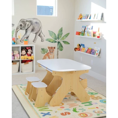 KidKraft Arches Expandable Table With Bench Set 7 KidKraft Arches Expandable Table With Bench Set - Image 5