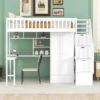 Twin Size Loft Bed With Shelf, Drawers, Desk And Wardrobe - ModernLuxe -Roommates Store GUEST 99a794e7 7864 42b8 9136 163d0fa9b243
