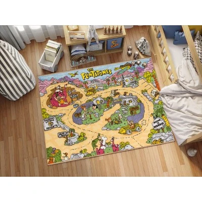 KC CUBS | The Flintstones Boy & Girl Kids City Road Car Vehicle Traffic Educational Learning & Game Play Nursery Classroom Rug Carpet 4 KC CUBS | The Flintstones Boy & Girl Kids City Road Car Vehicle Traffic Educational Learning & Game Play Nursery Classroom Rug Carpet - Image 2