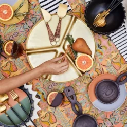 5pc Stainless Steel Silverware Set Black/Gold - Opalhouse™ Designed With Jungalow™ -Roommates Store GUEST 9c600b8c 28d5 45e2 a4c3 ad1088a92ce8