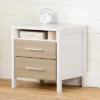 Munich 2 Drawer Nightstand - White/Soft Elm - South Shore -Roommates Store GUEST 9fe18016 8c24 4ce5 bfbb 8da3d93d4a22