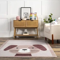 NuLOOM Rizzo Puppy Kids Machine Washable Area Rug -Roommates Store GUEST a25b14b5 b846 4c46 9f37 02302983a60c