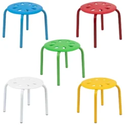 Flash Furniture Plastic Nesting Stack Stools, 11.5"Height (5 Pack) 13 Flash Furniture Plastic Nesting Stack Stools, 11.5"Height (5 Pack) -Roommates Store GUEST a36e61b8 4541 4e58 adee 52b5078c4e6c