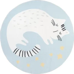 NuLOOM Adalynn Sleepy Cat Kids Machine Washable Area Rug -Roommates Store GUEST a46c4adf 0e24 4e5c 9ecd 30623f3bf22f