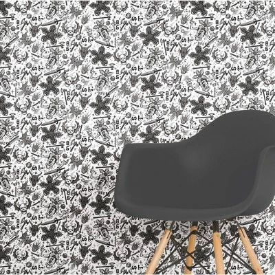 Stranger Things Hellfire Club Peel And Stick Wallpaper Red - RoomMates 5 Stranger Things Hellfire Club Peel And Stick Wallpaper Red - RoomMates - Image 3