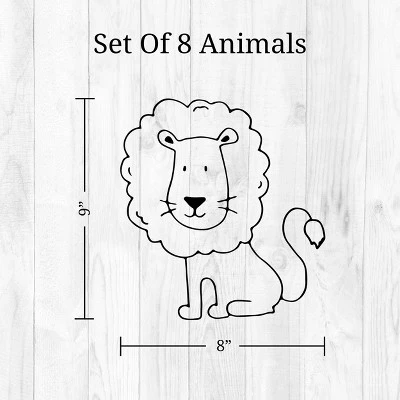 Safari Animals Wall Decor - Decalcomania 9 Safari Animals Wall Decor - Decalcomania - Image 7
