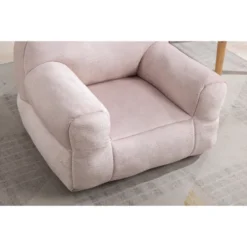 Kid's Velvet Upholstered Accent Chair, Memory Sponge Stuffed Bean Bag Chair-ModernLuxe -Roommates Store GUEST aa27f896 6028 4f9d 85c6 cda3a52793ad