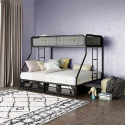 Twin Over Full Jeremy Bunk Bed With Storage Drawers Black - Room & Joy -Roommates Store GUEST aaafbfd0 a9cd 4cad a025 75fd0231fba1