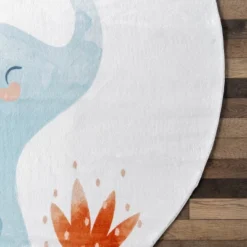 NuLOOM Elain Cheerful Elephant Machine Washable Kids Area Rug -Roommates Store GUEST ad3cf07c dc68 4e9e bd9e 4ac0159e75bc