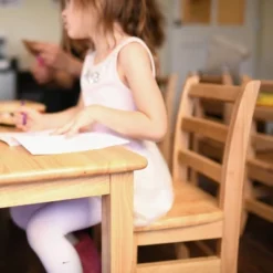 ECR4Kids Three Rung Ladderback Chair, Classroom Seating, Natural, 2-Pack -Roommates Store GUEST aee9c682 1905 4ab4 b198 2960dd48ccb7