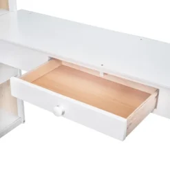 Loft Bed With Ladder, Shelves, And Desk - ModernLuxe 23 Loft Bed With Ladder, Shelves, And Desk - ModernLuxe -Roommates Store GUEST b5e72a8e 9429 4e09 a09a 6a96aefe5fba