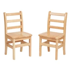 ECR4Kids Three Rung Ladderback Chair, Classroom Seating, Natural, 2-Pack -Roommates Store GUEST b8d24b09 0f5e 4fd0 952c 8941ecf520ca