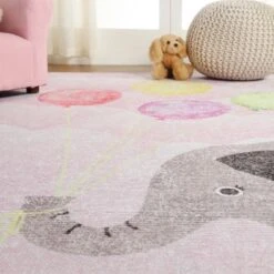 Nursery Elephant Colorful Kids Playroom Indoor Area Rug By Blue Nile Mills 19 Nursery Elephant Colorful Kids Playroom Indoor Area Rug By Blue Nile Mills -Roommates Store GUEST b930de76 4449 4875 bacf c1a5f81f150c