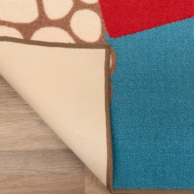 Construction Zone Non-Slip Kids Playroom Decor Washable Indoor Area Rug By Blue Nile Mills 4 Construction Zone Non-Slip Kids Playroom Decor Washable Indoor Area Rug By Blue Nile Mills - Image 2
