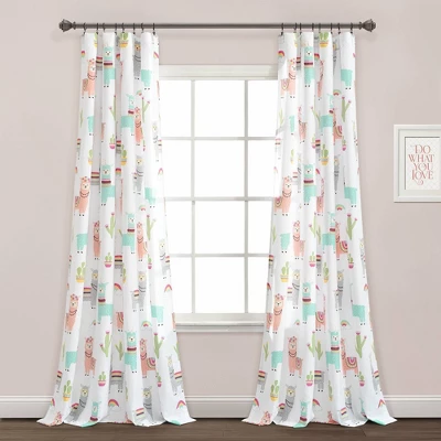 52"x84" Make A Wish Southwest Llama Cactus Window Curtain Panels Set - Lush Décor 8 52"x84" Make A Wish Southwest Llama Cactus Window Curtain Panels Set - Lush Décor - Image 6