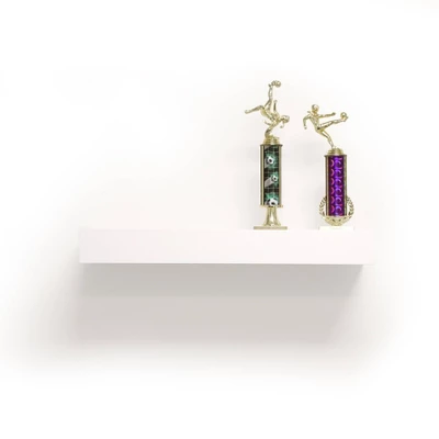 24" Floating Shelf With Lip For Kids' Room White - InPlace 6 24" Floating Shelf With Lip For Kids' Room White - InPlace - Image 4