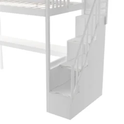 Twin Size Loft Bed With Staircase And Built-in Desk - ModernLuxe -Roommates Store GUEST bfea472b 36fb 4f0f 80c7 794b0ab0d7ee