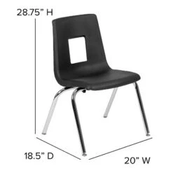 Flash Furniture Advantage 4-pack Student Stack School Chair - 16-inch -Roommates Store GUEST c07307a0 a4d5 4461 8022 06efbc9aabca