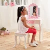 Polka Dot Fashion Prints Vanity Table & Stool Set Pink - Teamson Kids 1 Polka Dot Fashion Prints Vanity Table & Stool Set Pink - Teamson Kids -Roommates Store GUEST c085ed1a 3ced 49ef 9514 3aad9d289255