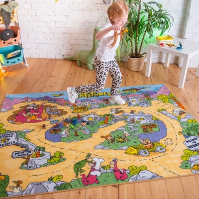 KC CUBS | The Flintstones Boy & Girl Kids City Road Car Vehicle Traffic Educational Learning & Game Play Nursery Classroom Rug Carpet 3 KC CUBS | The Flintstones Boy & Girl Kids City Road Car Vehicle Traffic Educational Learning & Game Play Nursery Classroom Rug Carpet