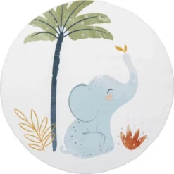 NuLOOM Elain Cheerful Elephant Machine Washable Kids Area Rug -Roommates Store GUEST c1c699a6 dce5 49aa 9fb8 2ba4d7d11b79