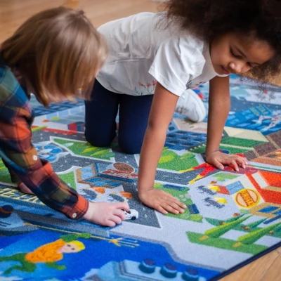 KC CUBS | Justice League Boy & Girl Kids Metropolis City Road Car Vehicle Traffic Educational Learning & Game Nursery Classroom Rug 5 KC CUBS | Justice League Boy & Girl Kids Metropolis City Road Car Vehicle Traffic Educational Learning & Game Nursery Classroom Rug - Image 3