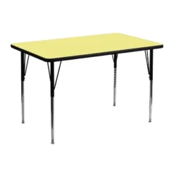 Emma And Oliver 30x48 Rectangle Laminate Adjustable Activity Table -Roommates Store GUEST c2cc41a1 fa56 496b 89d8 0c786d5e89a0