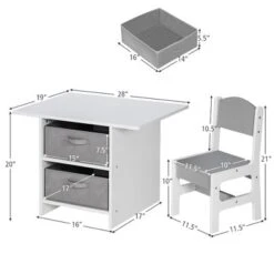 Babyjoy Kids Art Play Wood Table And 2 Chairs Set W/ Storage Baskets Puzzle -Roommates Store GUEST c5b85dba 53ba 44ab 9135 f214f025b6f7