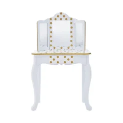 Fashion Polka Dot Gisele Play Vanity Set With Led Mirror White/Gold - Teamson Kids 27 Fashion Polka Dot Gisele Play Vanity Set With Led Mirror White/Gold - Teamson Kids -Roommates Store GUEST c71bfc0f 9c5e 492f b5f6 757f271dc383