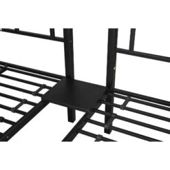 Twin Over Twin Metal Triple Bunk Bed With Ladder-ModernLuxe 25 Twin Over Twin Metal Triple Bunk Bed With Ladder-ModernLuxe -Roommates Store GUEST cbe71833 5b03 429e 9144 8312d0bca3a7