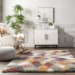 Dabney Abstract Kids Shag Area Rug -Roommates Store GUEST cdb13327 f4b8 4a44 8f4e b5ed861b8fd4