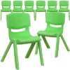 Flash Furniture 8 Pack Plastic Stackable School Chair With 12" Seat Height -Roommates Store GUEST d03a996d f181 4936 9380 6c1504863199