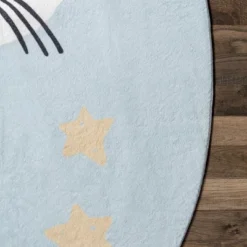 NuLOOM Adalynn Sleepy Cat Kids Machine Washable Area Rug -Roommates Store GUEST d32d3ba0 c9ad 48b9 8b9d b73f1e97b9d1