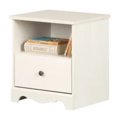 Lyara 1 Drawer Nightstand White Wash - South Shore -Roommates Store GUEST d353886b 1538 46ad a659 f3c2f28bf261