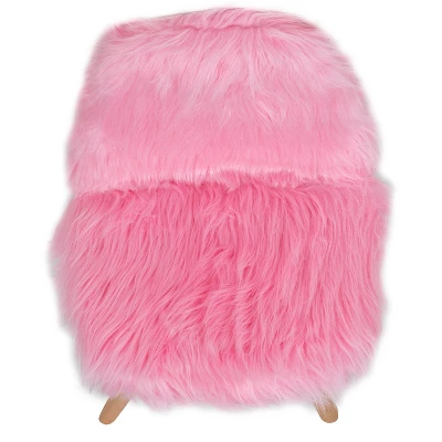 Emma And Oliver Kids Shaggy Dog Accent Chair - Desk Chair - Playroom Chair 8 Emma And Oliver Kids Shaggy Dog Accent Chair - Desk Chair - Playroom Chair - Image 6