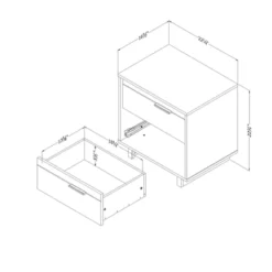 Fynn 2-Drawer Nightstand - South Shore -Roommates Store GUEST d708e8bd c00e 468d b3a0 26985a85732e