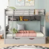 Separable Full-Over-Full Bunk Bed With Twin Size Trundle And Bookshelf - ModernLuxe 2 Separable Full-Over-Full Bunk Bed With Twin Size Trundle And Bookshelf - ModernLuxe -Roommates Store GUEST d8c6b878 4dbe 40ff 8f6f 686ae0c4d1c6
