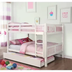HOMES: Inside + Out Full Over Full Kids' Clare Bunk Bed White - IoHOMES 5 HOMES: Inside + Out Full Over Full Kids' Clare Bunk Bed White - IoHOMES -Roommates Store GUEST d9bbbd53 eb27 430b 8936 a376883d6b58