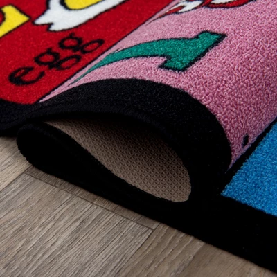 World Rug Gallery Kids Educational Learning Alphabet Non Slip Area Rug 7 World Rug Gallery Kids Educational Learning Alphabet Non Slip Area Rug - Image 5