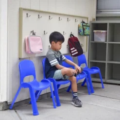 ECR4Kids SitRight Plastic Children’s Chair, Indoors And Outdoors, 11in Seat Height, 4-Pack -Roommates Store GUEST da29d9c0 f713 4740 b438 9947233f4c0c