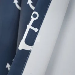 52"x63" Anchor Room Darkening Window Curtain Panels Navy - Lush Décor -Roommates Store GUEST dd1dbcc1 082f 417c 9399 266a9c3a2a68