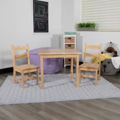 Emma And Oliver Kids 3 Piece Solid Hardwood Table And Chair Set For Playroom, Kitchen 25 Emma And Oliver Kids 3 Piece Solid Hardwood Table And Chair Set For Playroom, Kitchen -Roommates Store GUEST de4c6cac 832f 4ead a942 2d46b0740a43