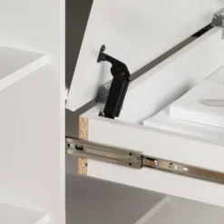 Twin Tiara Loft Bed With Desk Pure White - South Shore -Roommates Store GUEST e172712f b9e9 453b 921d c99a197e45ca